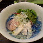 ビーハイブ - リナブルーの冷やし塩ラーメン
