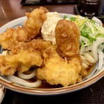 Marugame Seimen - タル鶏天ぶっかけうどん（2020.10）