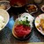 千代 - なかおち＆あじフライ+納豆：850円