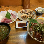 磯料理ヨット - ヨット定食。海鮮漬け丼。2,500円也