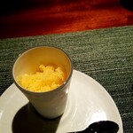 蒼 - 秋柿のグラニテ。難しい柿をさっぱりと、味わい深く。