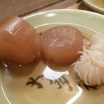 浅草おでん大多福 - 大根、しらたき