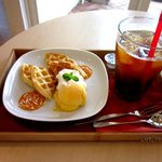 いまcafé - デラックス トロピカル ワッフルセット！(2012,07/14) 