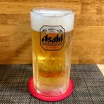 居酒屋 向日葵 - 生ビール（中） ¥500