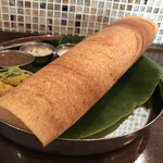 南インド料理 マリアラム - マサラドーサセット ドーサ側 アップ