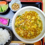 Teuchiudombashou - 卵カレーうどん定食