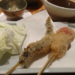 小料理バル ドメ - 2006稚鮎、黒ベーコンとミニトマト