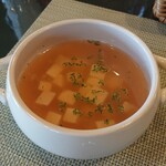 食彩ダイニングsako - セットのスープ