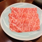 しゃぶ禅 渋谷店 - 常陸牛Ａ４サーロインのしゃぶしゃぶ肉・その１です。