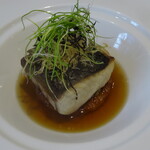 レストラン ラ・フロレゾン・ドゥ・タケウチ - ～LE SAWARA～三重県産戻り鰆を炭火で香ばしくグリエし 11穀米の焼きリゾットと秋茄子のヴァリエと共に