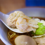 麺や ほころび - 海老と豚のミックスワンタン