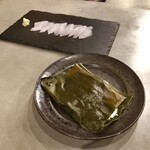 Nashwa - 青森県産的鯛刺しとサワークリームの昆布〆