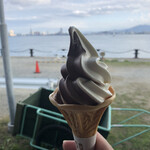 のこバーガー - 料理写真:ソフトクリーム（バニラ&チョコレート）