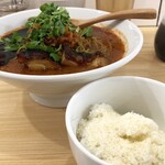 チリトマ ラーメン THANK - チリトマラーメン＋パルミジャーノチーズライス