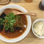 チリトマ ラーメン THANK - チリトマラーメン＋パルミジャーノチーズライス