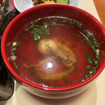 ぬりや - うずらの卵入りのお吸い物　うまい！うずらの卵も合う！