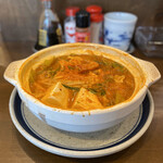 Jinsei Iroiro - かきと海老の辛味噌鍋