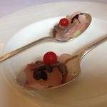 リストランテ・マッサ - アミューズ：　金目鯛のカルパッチョ