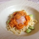 リストランテ・マッサ - 雲丹のカルボナーラ　タリアテッレで。