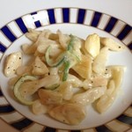 リストランテ・マッサ - カヴァティエッディ　マコモダケとフォンティーナチーズのソース