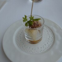 ジャルダン ポール・ボキューズ - アミューズ  ギリシャ風マリネ
                    マッシュルーム   カリフラワー