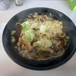 コンビニ&ランチ マスコ - かしわ天そば。おにぎりと合わせても500円ちょっとでお腹いっぱいになるんだから、コスパ最高です。