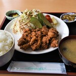 ふるさと - 山賊焼き定食(ご飯大盛)