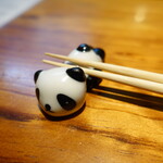 明道町中国菜 一星 - パンダの箸置き