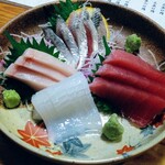 居酒屋 はんじろう - 刺身　　さんまが出始めましたね