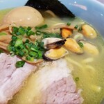 塩そば専門店 桑ばら - ムール貝の塩そば