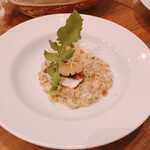 Le Bistrot des Copains - 2020.10.30 スペルト小麦のリゾット 魚 ･帆立のソテー乗せ