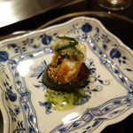 銀座うかい亭 - オコゼのフリットズッキーニのローストを添えて