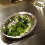 銀座うかい亭 - 付け添えの極上生わかめ