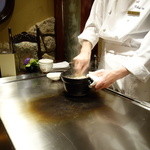 銀座うかい亭 - 食事：釜炊き新生姜ご飯