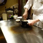 銀座うかい亭 - 食事：釜炊き新生姜ご飯