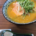 ラーメン イッケン - 11月前半の限定麺「カボチャのスープのキノコのらーめん」