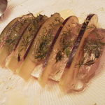 ウン・パッソ - 水ナスと鯵のカルパッチョ風