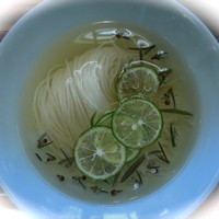 京都和久傳 - 2012年6月昼。ジュンサイそうめん。