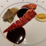 ロオジエ - オマール　サツマイモのピュレ　キャベツのラビオリ