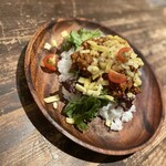 もぐら酒場 アジイチバ - こちらも自家製タコライスです‼︎美味い‼︎普通に美味い‼︎