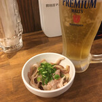 博多筑紫口 居酒屋 ホームラン食堂 - ビールと酢もつで乾杯