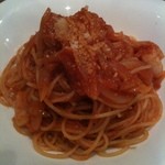 Wine Shokudo GOTETSU. - 海老とオニオンソテーのトマトクリームソース