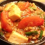 みかさ - トマトとニラの麻婆豆腐