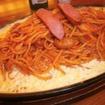 カフェ ジートレス - 鉄板イタリアンスパゲティ：ジャンボ②up