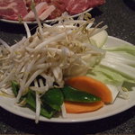 羅夢 - ジンギスカン焼き物（野菜付き）野菜