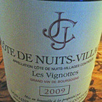 龍IMPROVE - コート・ド・ニュイ・ヴィラージュ・レ・ヴィニョット 2009