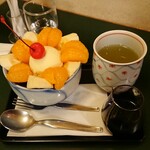 甘味処 彦いち - 勿論、あんみつもお茶付