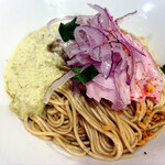 中華そば 先﨑 - クリームハラペーニョの和えそば(辛)