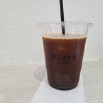 エスプレッソスタンド プラッツ - アイスのアメリカーノL(350円税)です。