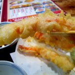 Kozakana Tempura Ookamado Meshi Tempuu - エビも大振り